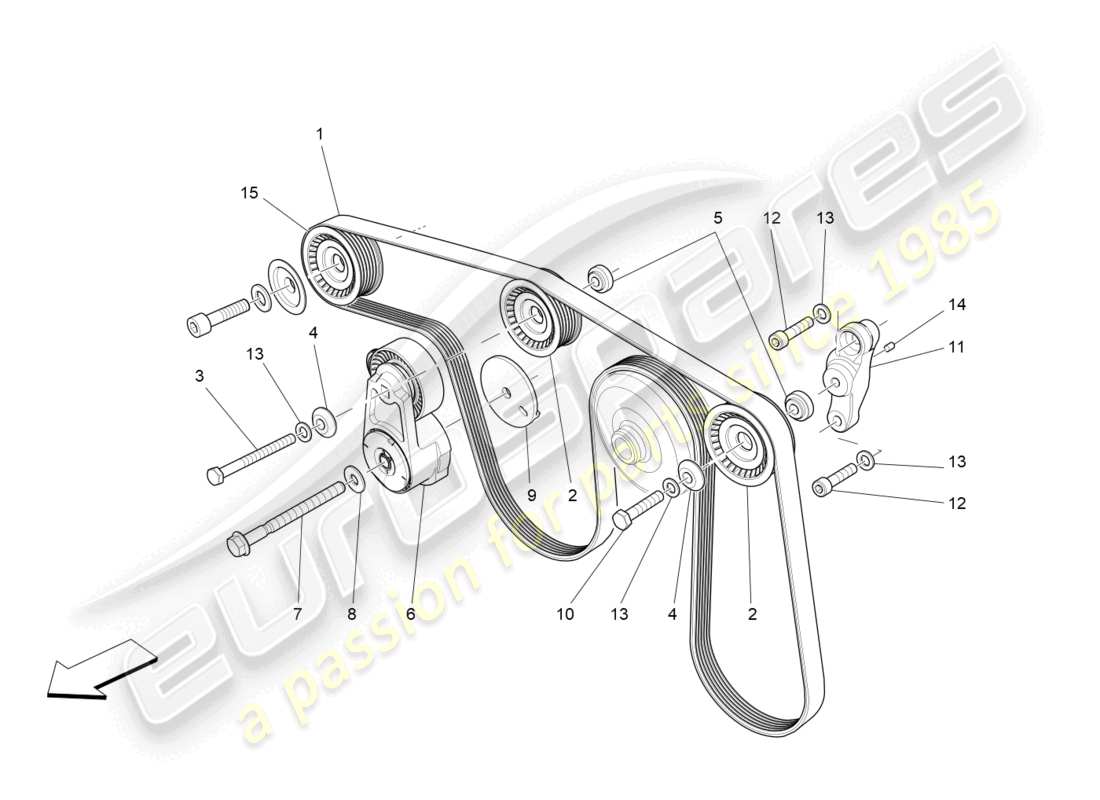 a part diagram from the maserati levante modena (2022) parts catalogue