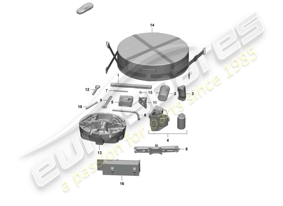 VIEW PARTS DIAGRAMS FROM THE PORSCHE MACAN PARTS CATALOGUE a part diagram from the porsche macan parts catalogue