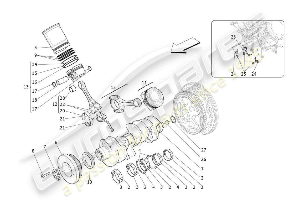 part diagram containing part number 312691