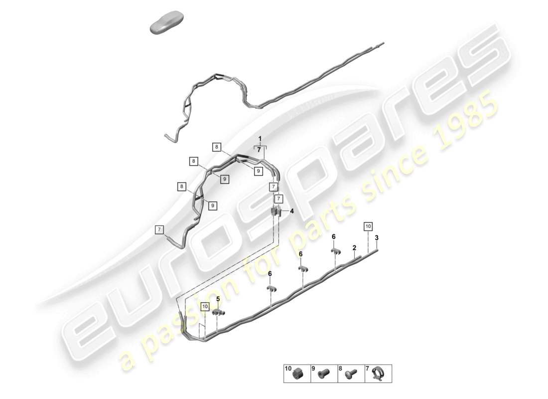 porsche 2021 (panamera 971-2) heating, air cond. system front for vehicles with hybrid drive for vehicles with auxiliary heater underbody part diagram