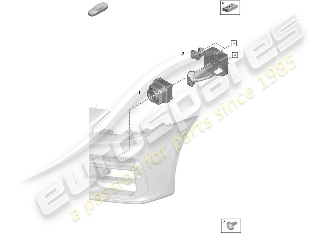 porsche 2024 (panamera 976) camera for night-vision system part diagram