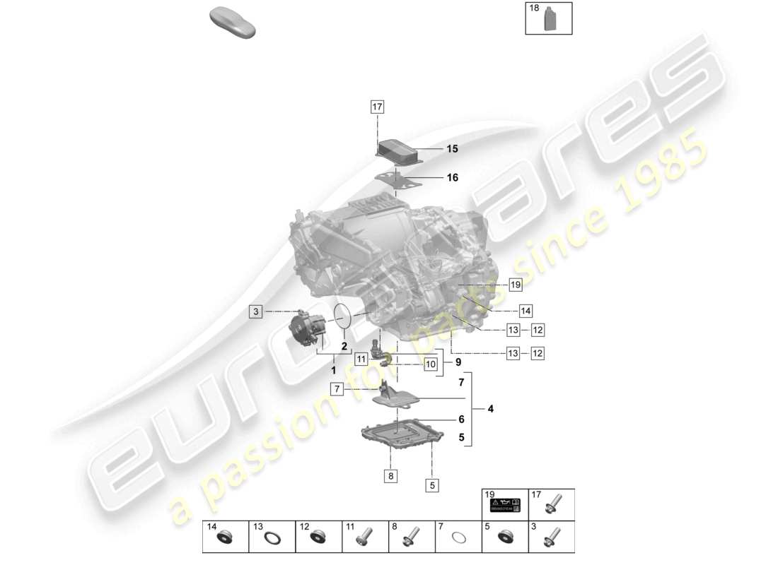 porsche 2024 (macan-e) traction motor for elec. drive macan turbo rear axle macan 4s oil pump part diagram
