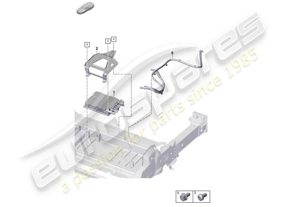 porsche 2024 (panamera 976) power and control electronics- for electric drive part diagram