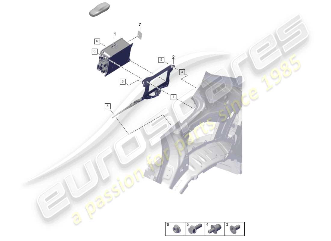 porsche 2024 (cayenne e3 pa) charger for high-voltage battery part diagram