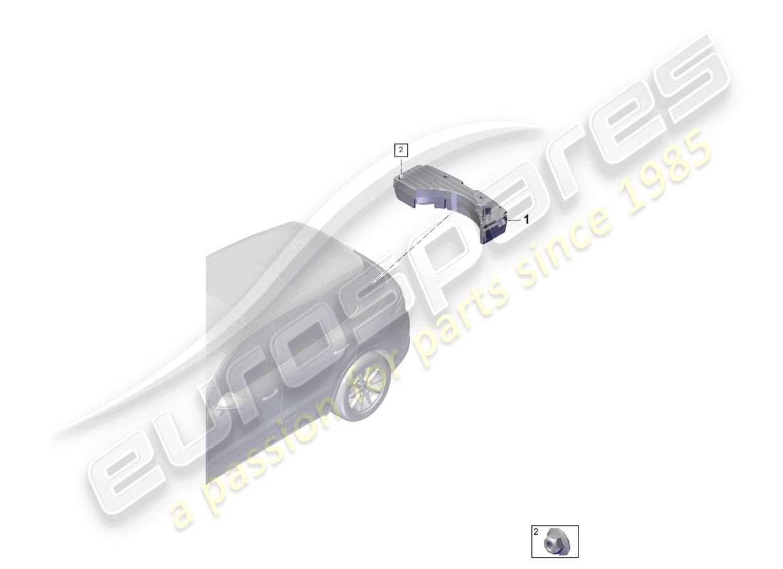 porsche 2026 (cayenne e3 pa) subwoofer parts diagram