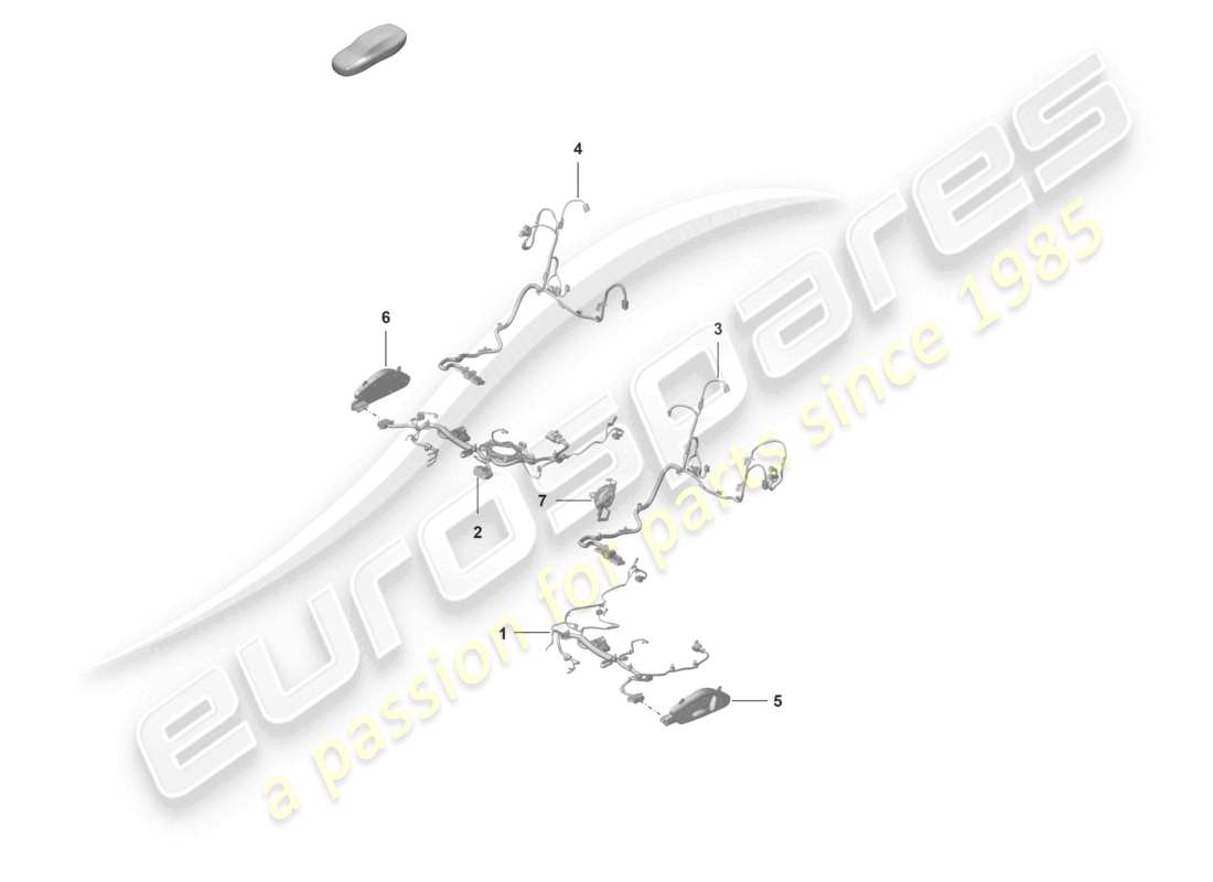 porsche 2024 (992-2 gt3/rs/st) electrics sports seat plus part diagram