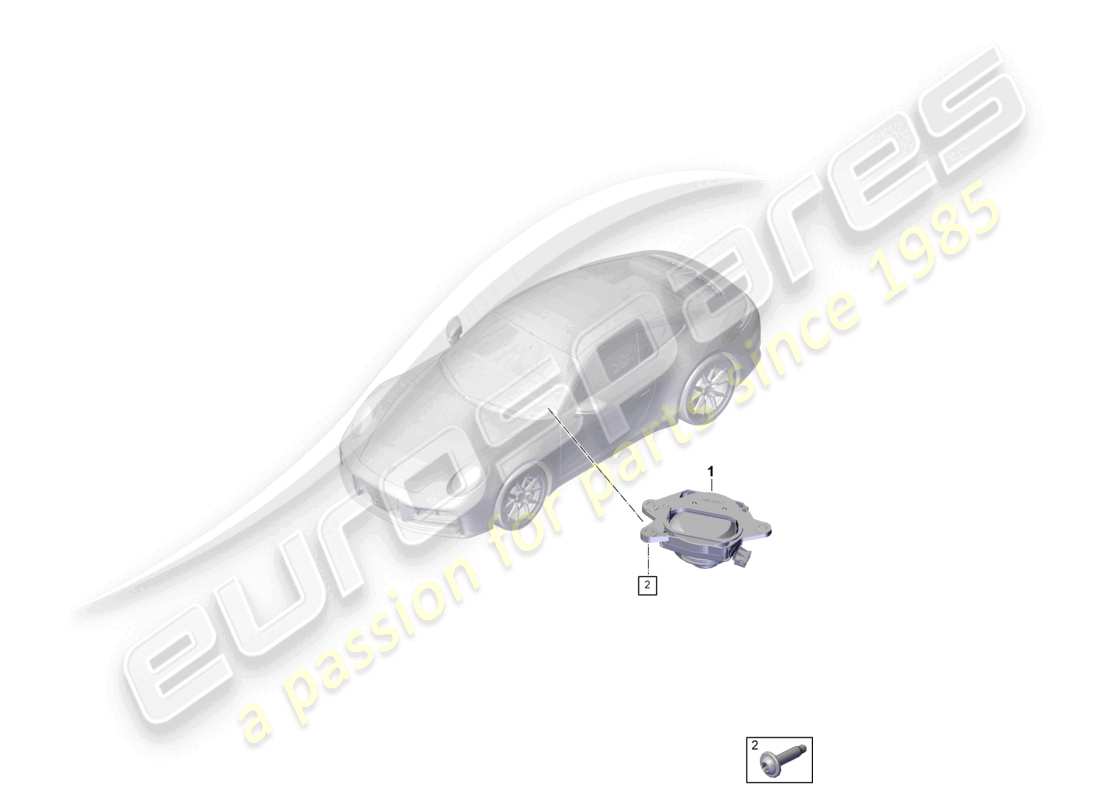 porsche 2026 (992-2) loudspeaker subwoofer part diagram