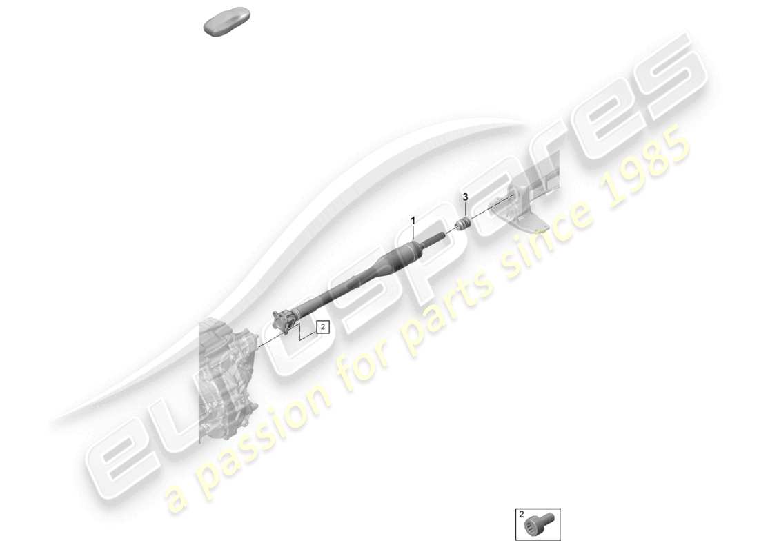 porsche 2026 (992-2 turbo / s) cardan shaft part diagram