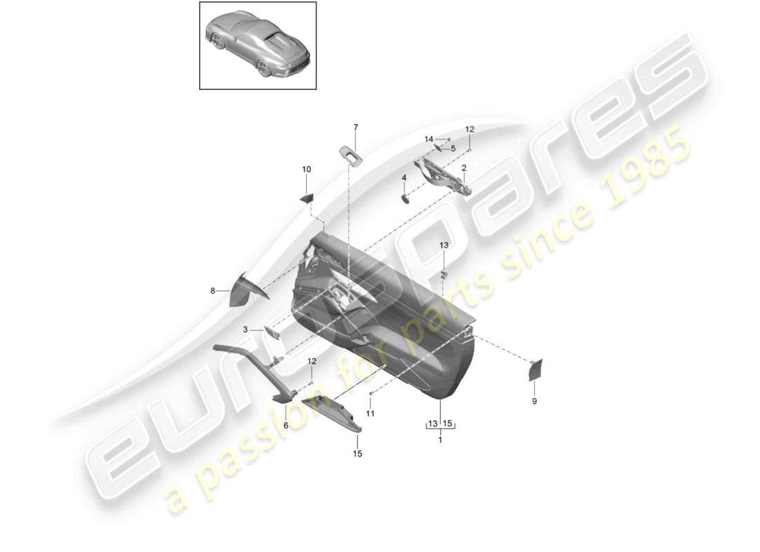 porsche 2021 (991-2 r/gt3/rs) door panel accessories for vehicles with leather trim trim panel for door trim carbon speedster part diagram