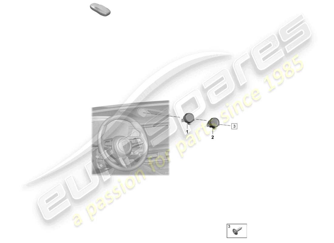 porsche 2024 (macan-e) digital clock analogue clock part diagram