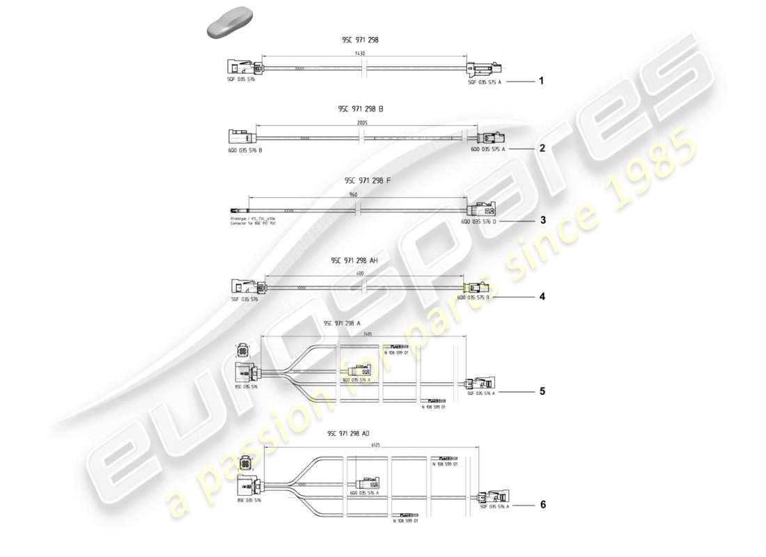 porsche 2024 (macan-e) data connection line part diagram