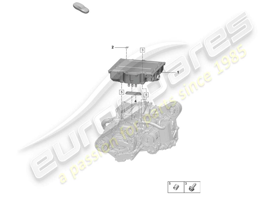 porsche 2024 (macan-e) power and control electronics- for electric drive front axle part diagram