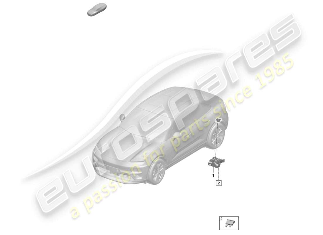 porsche 2026 (macan-e) fuse box rear end left part diagram