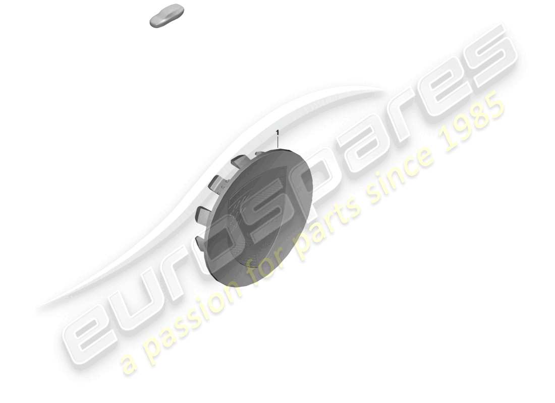 porsche 2025 (panamera 976) hub cap monochrome emblem part diagram