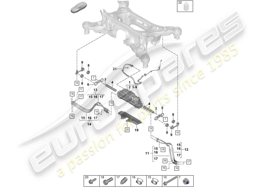 porsche 2024 (panamera 976) active electr. damping control part diagram