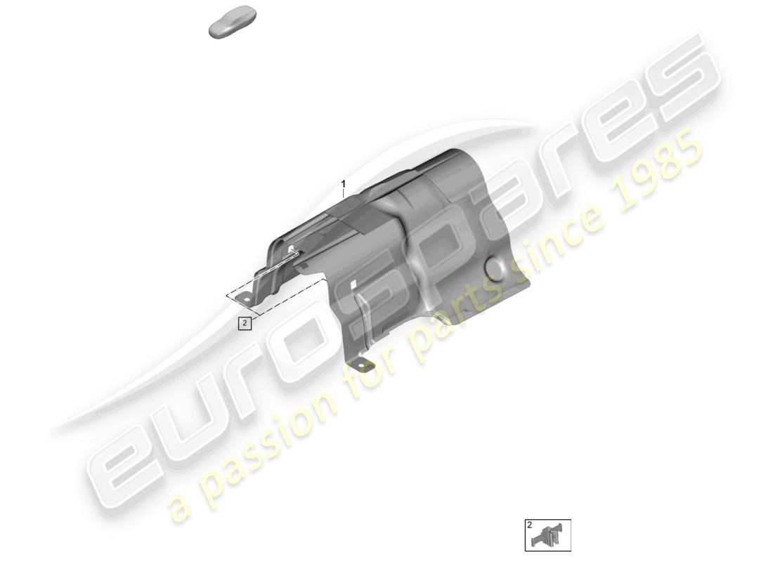 porsche 2024 (panamera 976) fuel tank heat shield part diagram