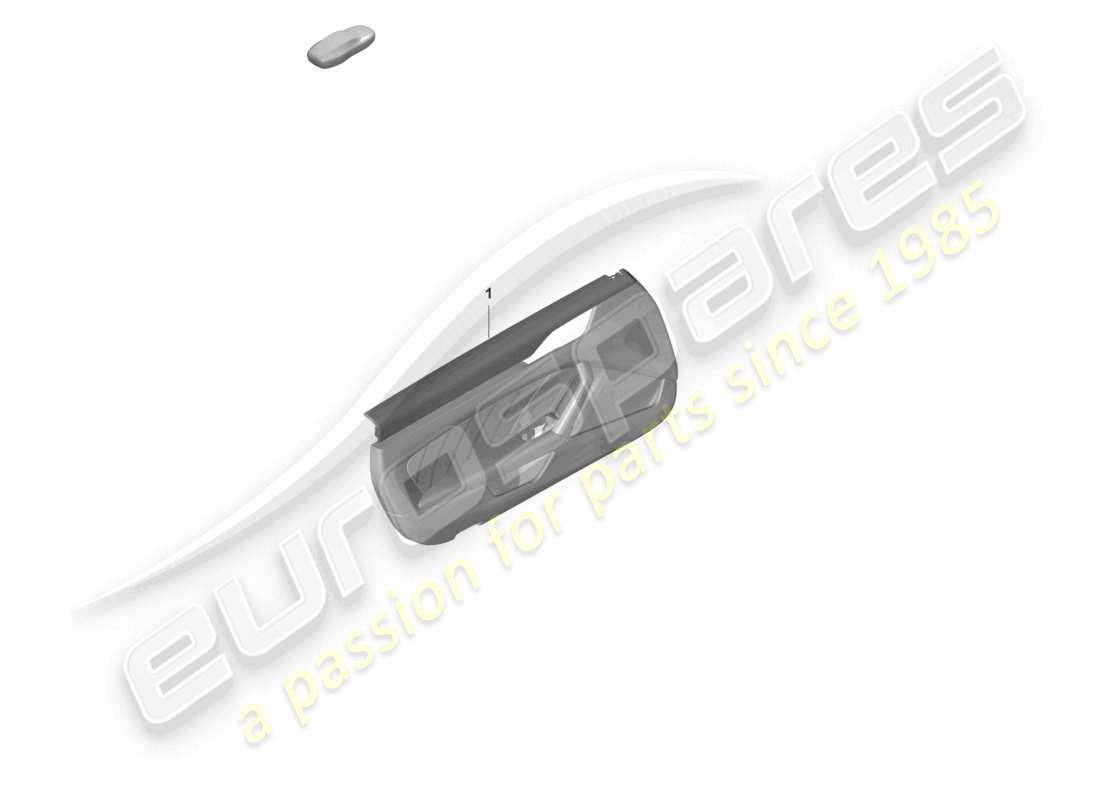 porsche 2022 (992-1 turbo / s) door panel for vehicles with exclusive equipment two-colour door mirror with stitching part diagram