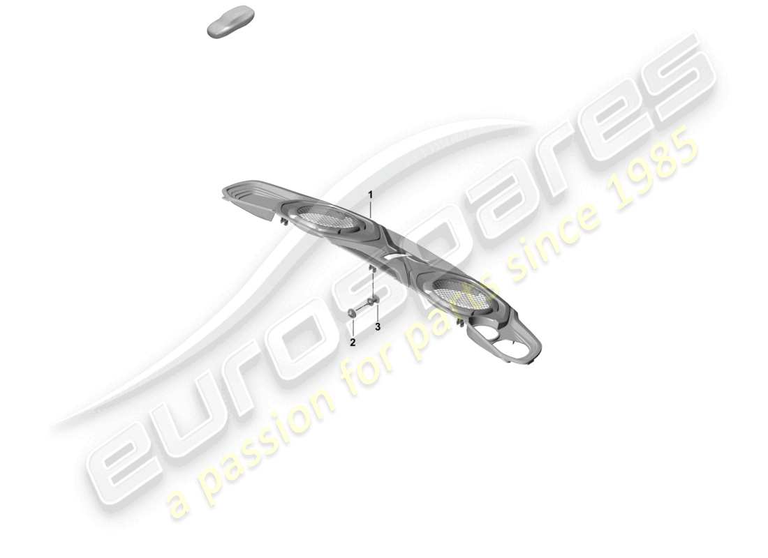 porsche 2020 (992-1 turbo / s) engine cover part diagram
