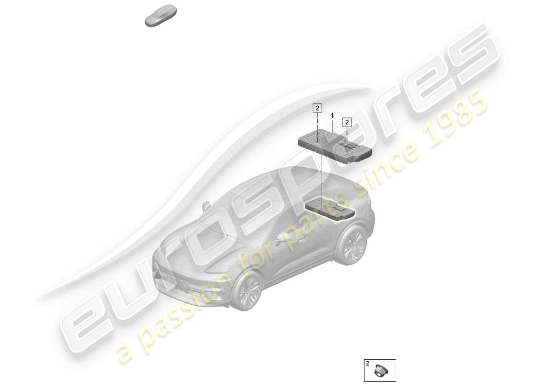 porsche 2026 (macan-e) subwoofer part diagram