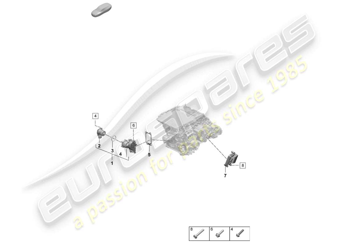 porsche 2025 (macan-e) servomotor for controlled axle differential parts diagram