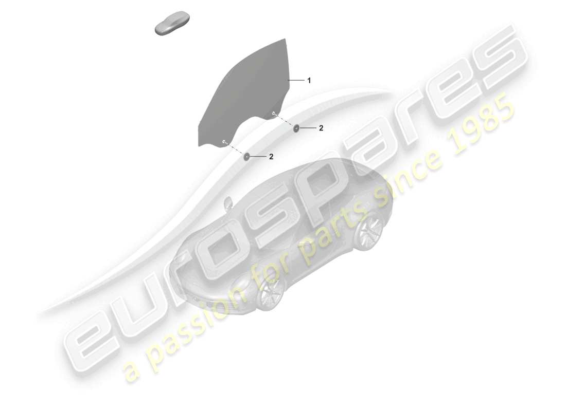 porsche 2024 (992-1) door window part diagram