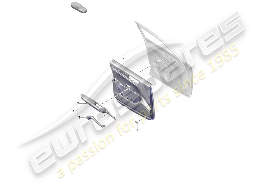 porsche 2024 (cayenne e3 pa) door trim panels front doors club leather part diagram