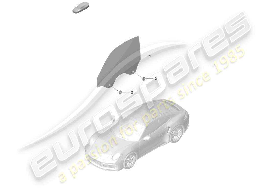 porsche 2026 (992-2 turbo / s) door window part diagram