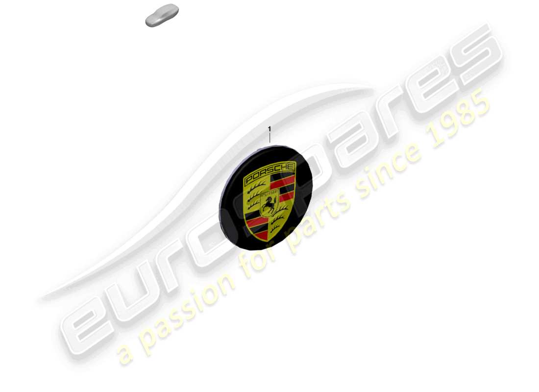 porsche 2024 (panamera 976) hub cap central locking rhodium part diagram