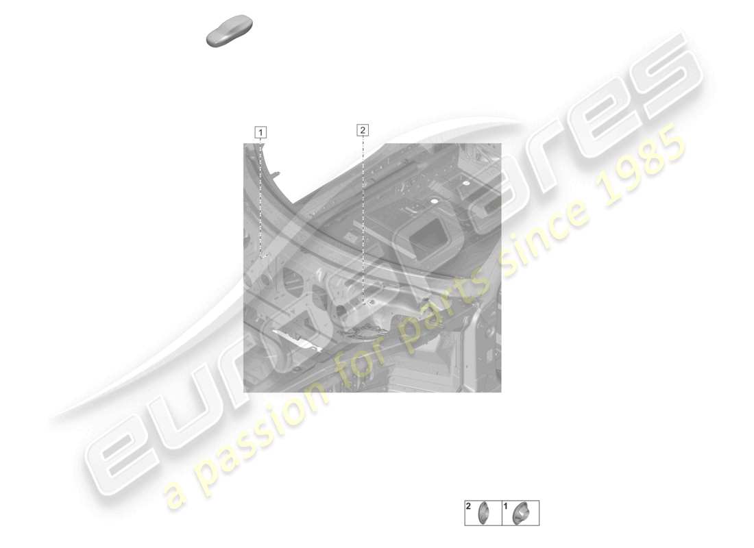 porsche 2026 (992-2 turbo / s) plugs for body front car body firewall part diagram