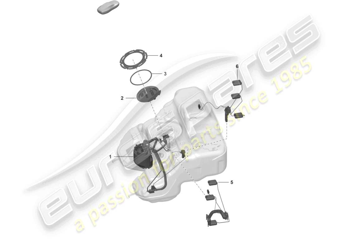 porsche 2026 (992-2 turbo / s) fuel pump sender for fuel gauge part diagram
