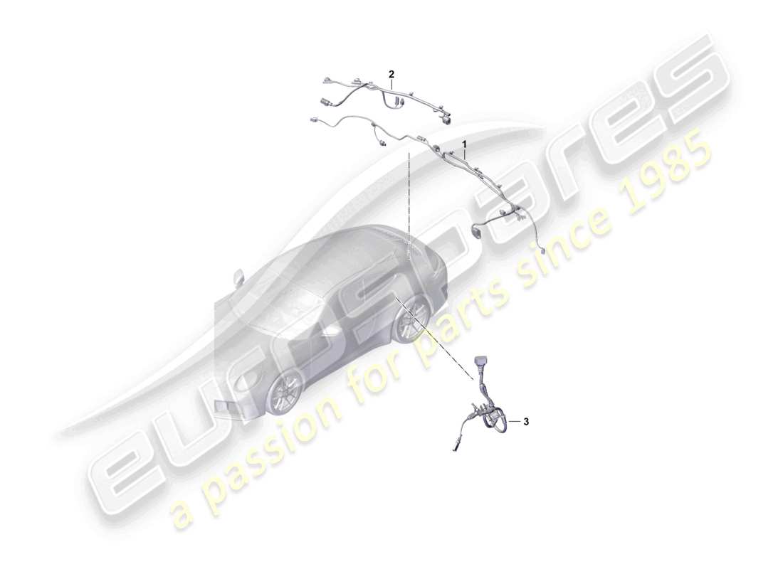 porsche 2026 (992-2) wire set rear end wiring harness for anti-lock brakesystem -abs- part diagram