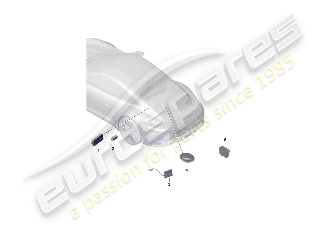 porsche 2026 (992-2) aerial rear part diagram