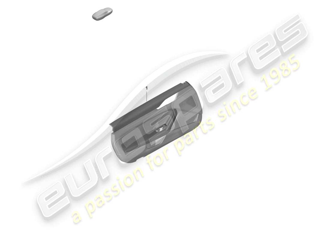 porsche 2021 (992-1) door panel for vehicles with leather package equipment part diagram
