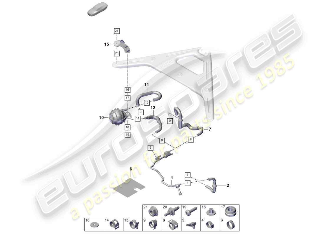 porsche 2024 (cayenne e3 pa) breather line tank ventilation parts diagram