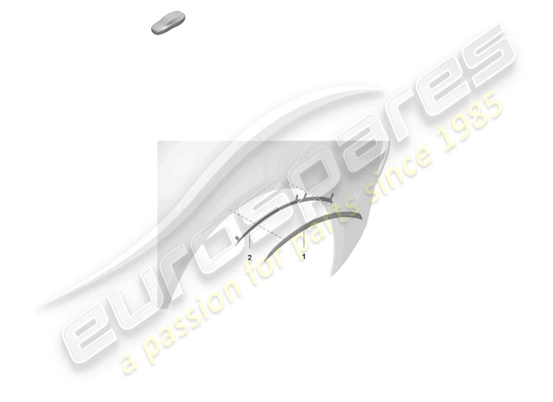 porsche 2024 (992-2 gt3/rs/st) wheel arch cover part diagram