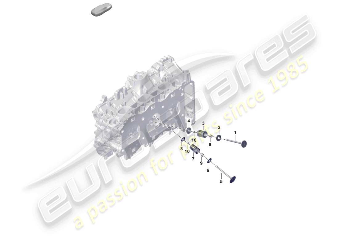 porsche 2024 (992-2) cylinder head individual parts valve part diagram