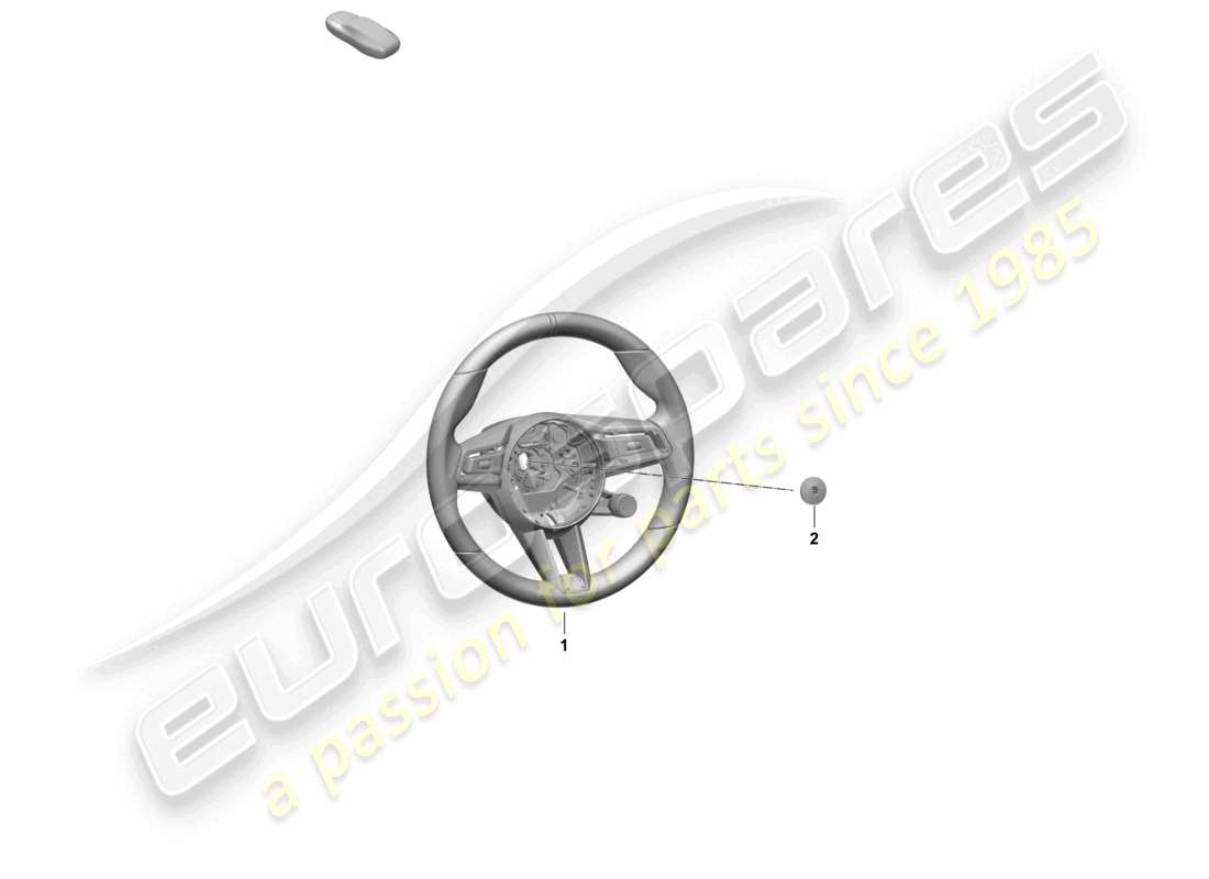porsche 2025 (macan-e) multi. sports steering wheel (race-tex) turbo part diagram