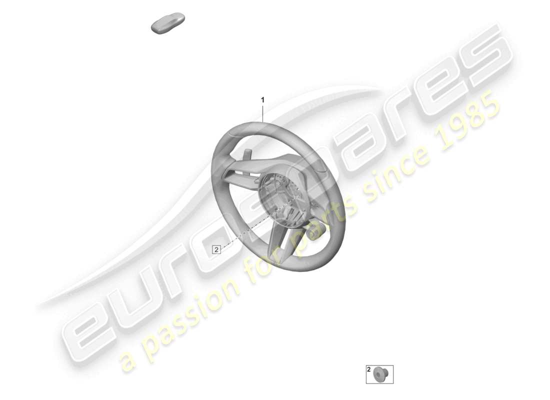 porsche 2022 (taycan 9j1-1) multi. sports steering wheel (race-tex) (carbon version) part diagram