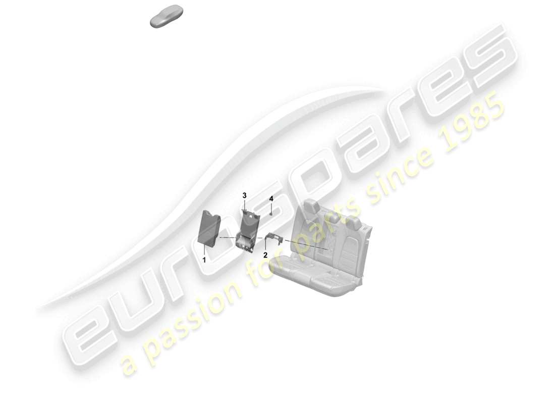 porsche 2025 (macan-e) middle armrest back seat parts diagram