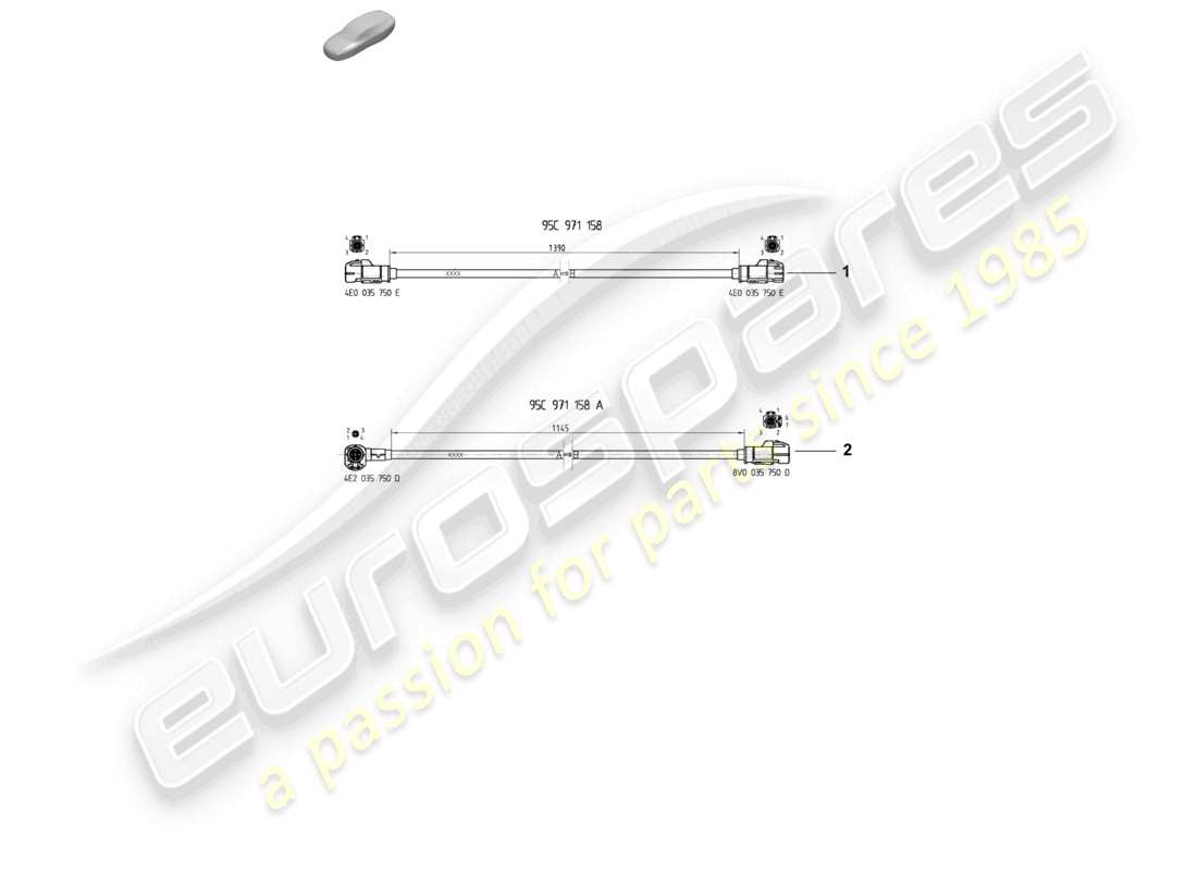 porsche 2025 (macan-e) data connection line parts diagram