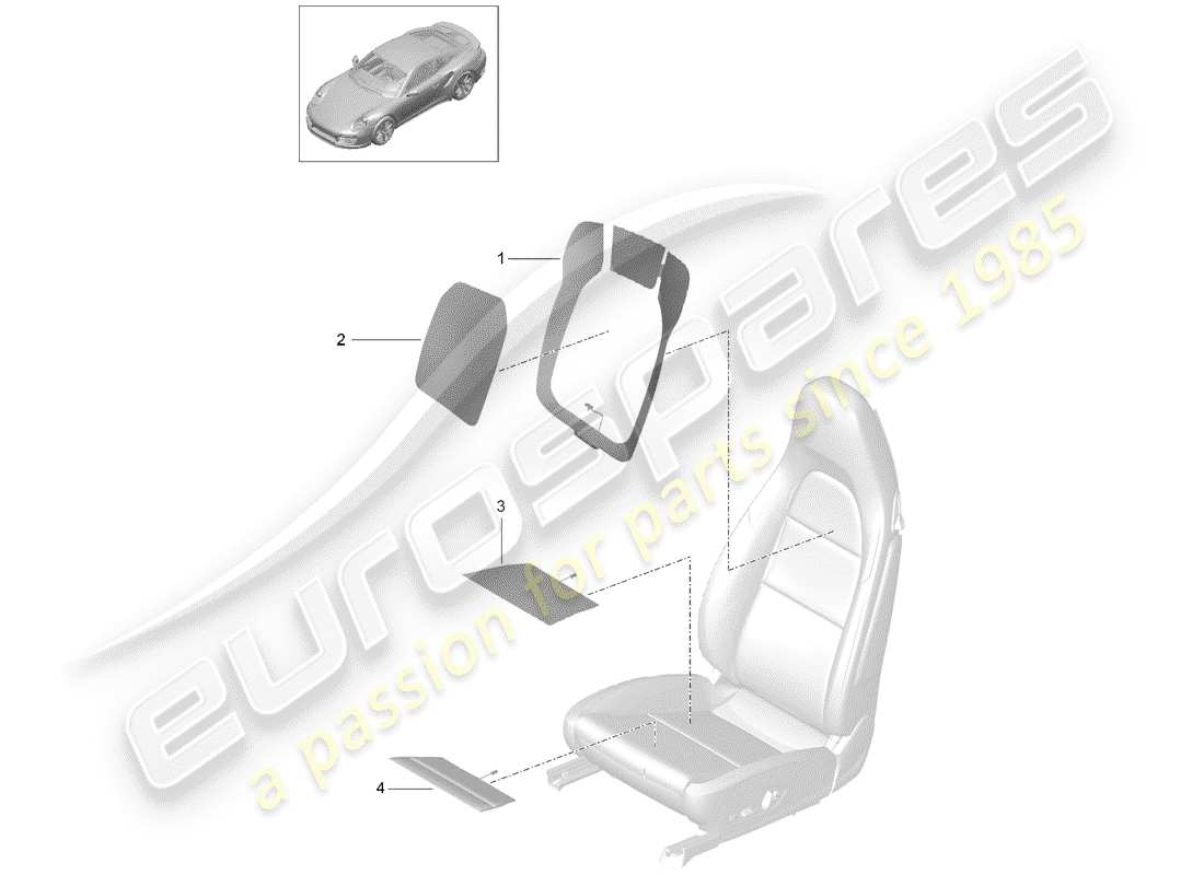 porsche 2018 (991-2 turbo) heater element part diagram