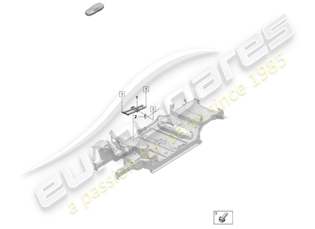 porsche 2025 (macan-e) bottom plate front tunnel accessories part diagram