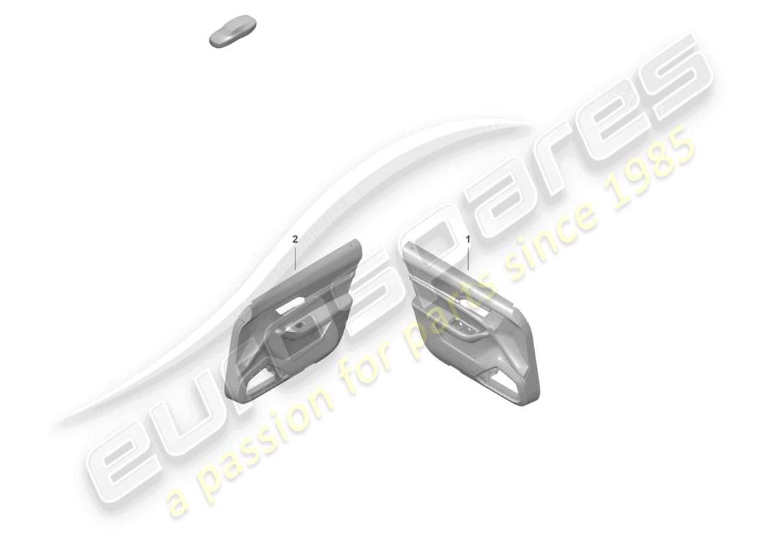 porsche 2023 (taycan 9j1-1) door trim panels front techtex equipment part diagram