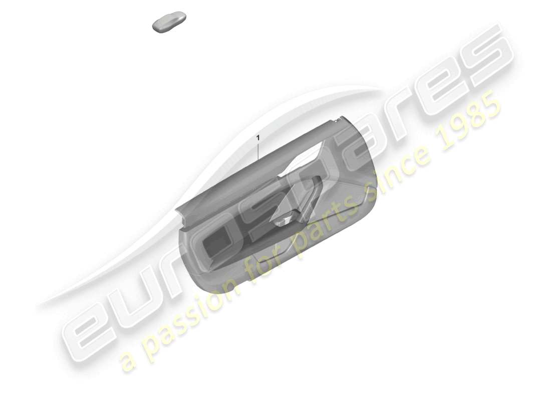 porsche 2022 (992-1 gt3/rs/st) door panel for vehicles with leather trim armrest (dinamica) part diagram
