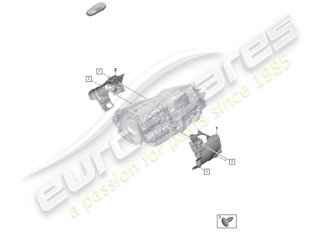 porsche 2026 (panamera 976) 8-speed dual clutch gearbox accessories part diagram