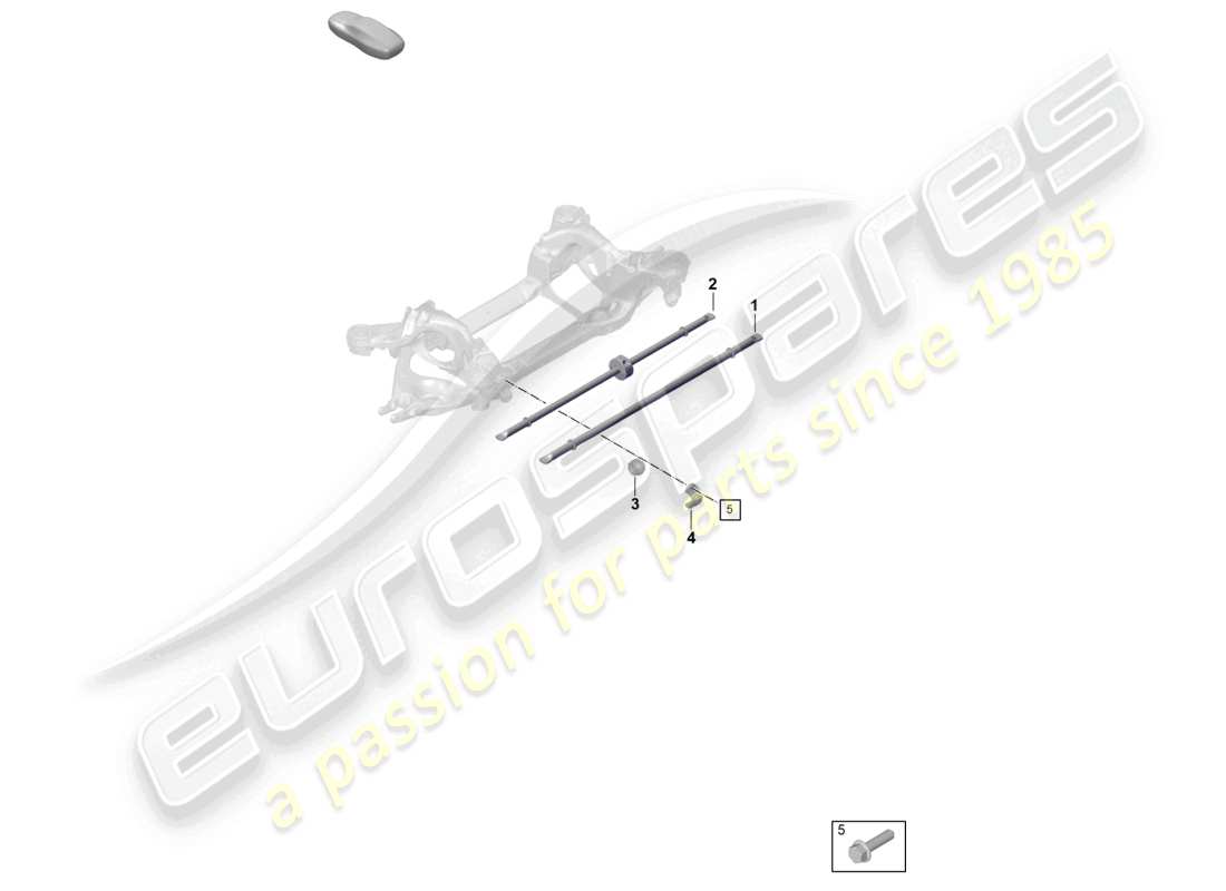 porsche 2023 (taycan 9j1-1) anti-roll bar part diagram