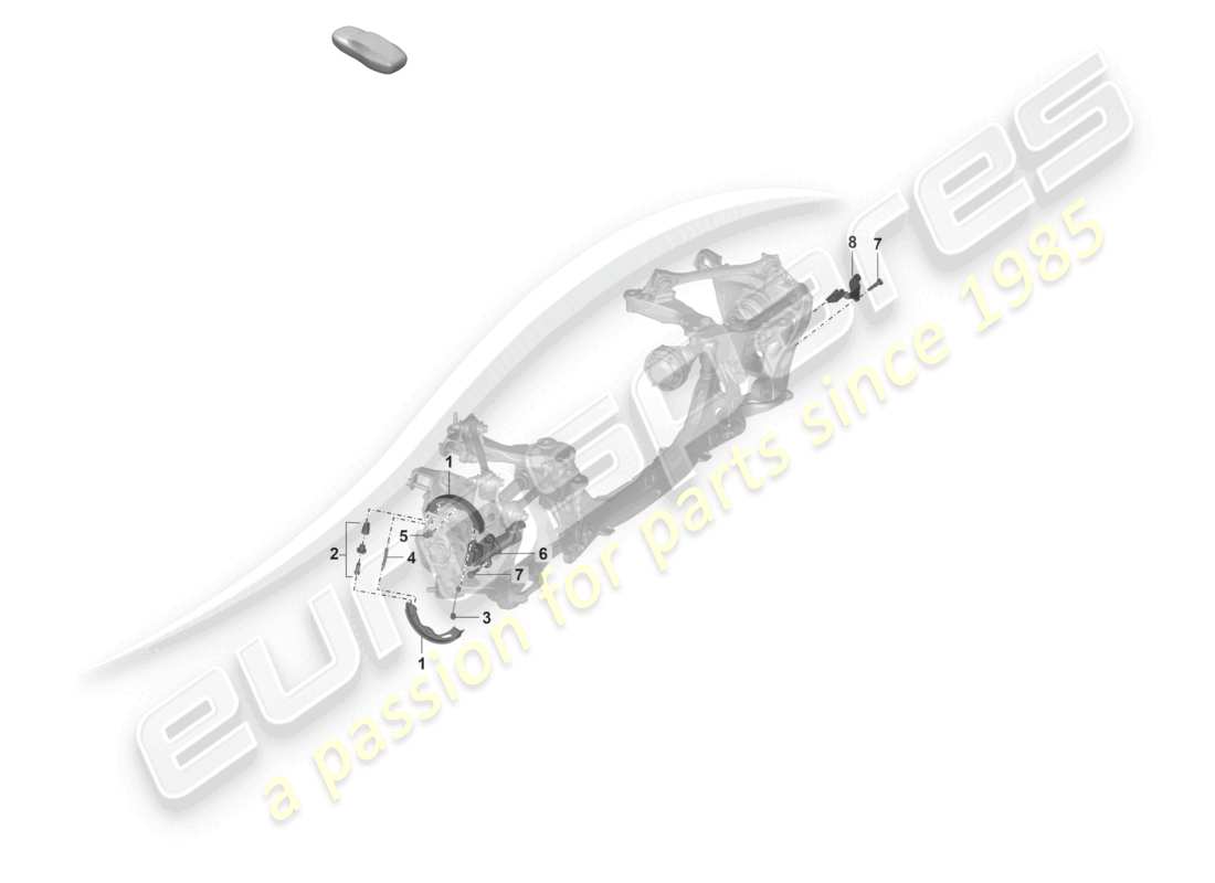 porsche 2025 (992-1 gt3/rs/st) parking brake d - 29.11.2021>>for automatic gearbox part diagram