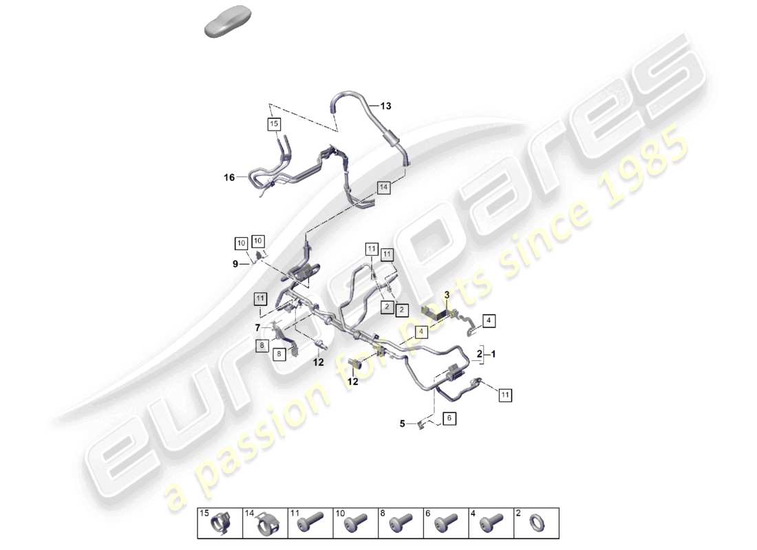porsche 2026 (cayenne e3 pa) breather line tank ventilation parts diagram