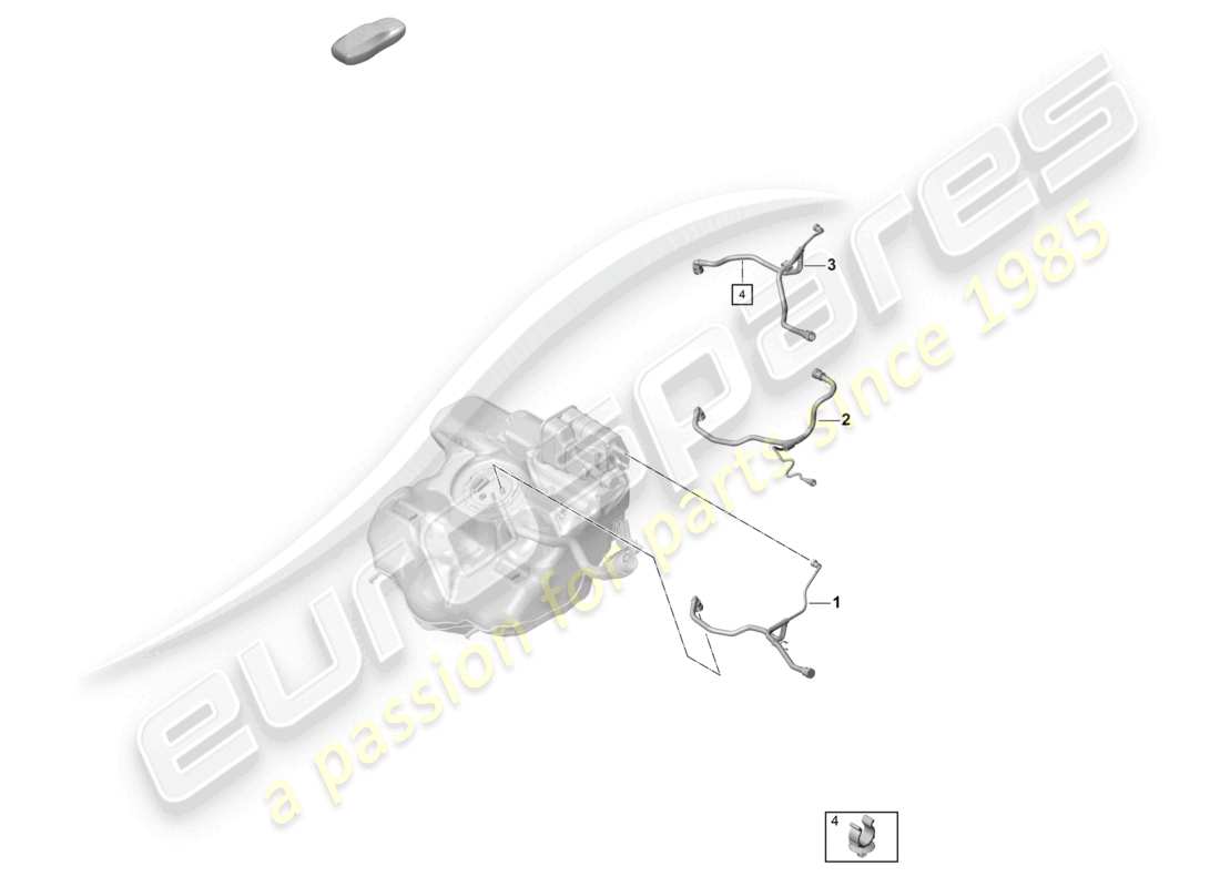porsche 2021 (718 cayman gt4) breather line tank ventilation parts diagram