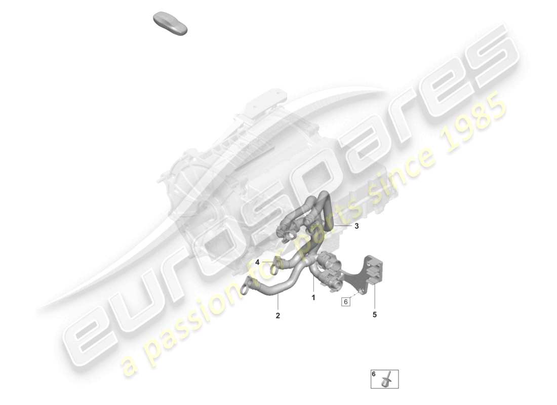 VIEW PARTS DIAGRAMS FROM THE PORSCHE TAYCAN PARTS CATALOGUE a part diagram from the porsche taycan parts catalogue